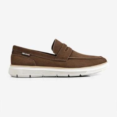 Imagem de Loafer Penny Masculino Ferracini Camurça Marrom Casual-Masculino