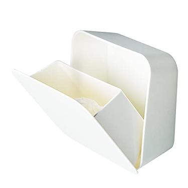 Imagem de Organizador de Armazenamento Montado na Parede Caixa Cotonetes Canister para Discos Maquiagem Banheiro Decoração Casa Cozinha Escritório ABS Design Removível Instalação sem Furacoes Economia Espaço
