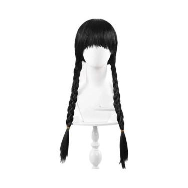 Imagem de Vestido Gótico Sem Mangas Preto Da Wednesday Addams Para Crianças, Fan