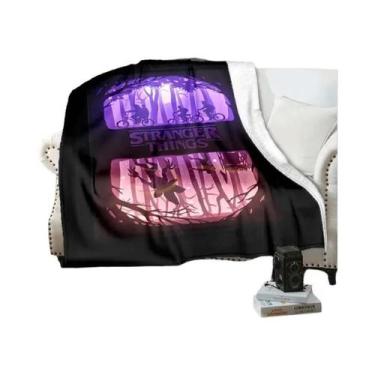 Imagem de Cobertor De Flanela Macio Queen Size Stranger Things Para Decoração De