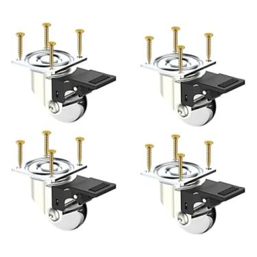 Imagem de Puff Baú Estofado 36 cm Estrutura em MDF Assento Estofado Cor Rosa Claro(Rodízio)