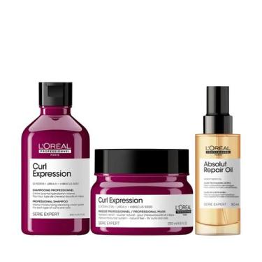 Imagem de Loreal Curl Expression Sh Moisturizing 300ml + Masc 2,5% 250ml + Óleo 