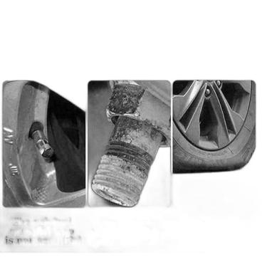 Imagem de Bico Tampa Válvula Pneu Carro Moto Ciclista Led Luminoso Cor