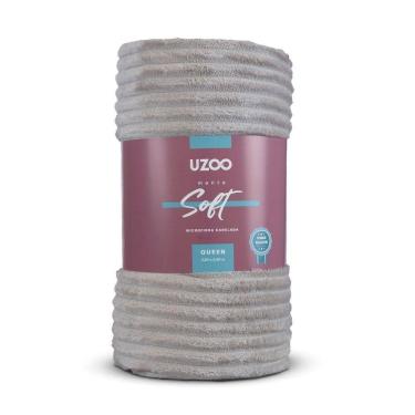Imagem de Manta Microfibra Flannel Soft Queen Canelada 220x240cm - Uzoo Manta Microfibra Flannel Soft Queen Canelada 220x240cm Bege