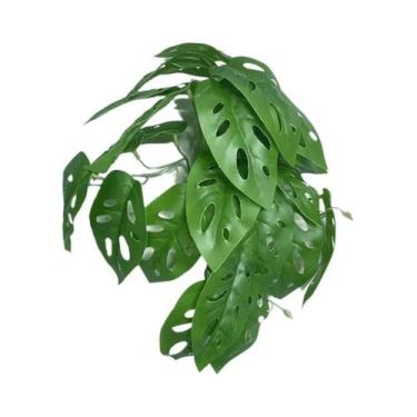 Imagem de Grandes Folhas Artificiais De Monstera 30-76cm, Plantas Falsas Para Pa