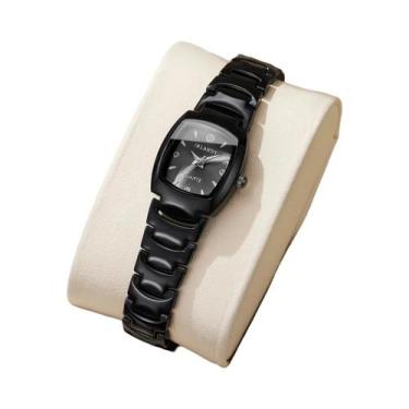 Imagem de Relógio Analógico Quadrado Elegante Para Mulheres, Relógio De Pulso Fa