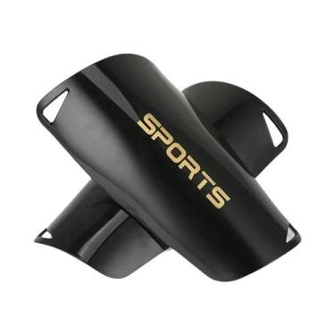 Imagem de Protetor De Perna Para Futebol Em Preto E Branco Para Meninos E Homens