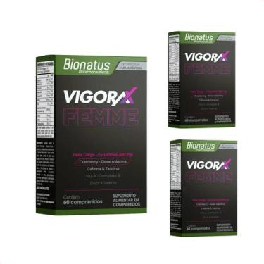 Imagem de Kit com 3 Vigorax Femme Suplemento Alimentar 60 Comprimidos - Bionatus