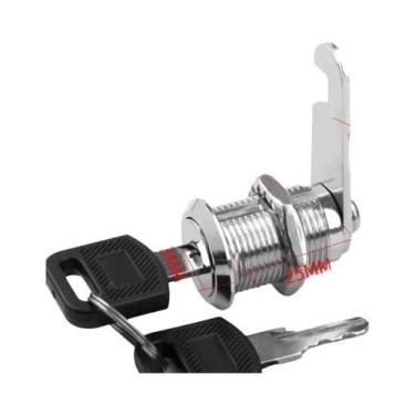 Imagem de Fechaduras Para Gavetas De Escritório Com 2 Chaves, Fechadura De Came 