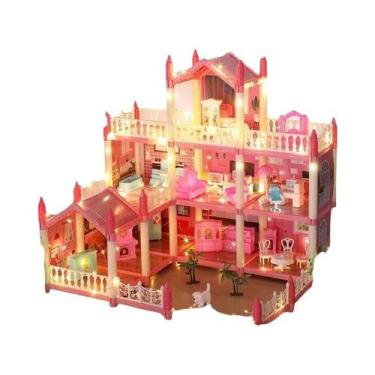 Imagem de Casa De Bonecas 3D Castelo De Princesa Para Montar DIY Para Meninas - 