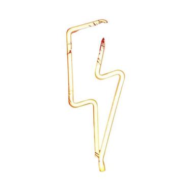 Imagem de Luz Noturna Em Forma De Raio Neon, Alimentada Por USB Ou Bateria, Para