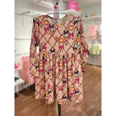 Imagem de Vestido Manga Longa Laços Grid Margarida Daisy Momi-Feminino