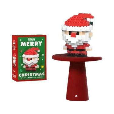 Imagem de Quebra-Cabeça De Blocos De Montar Do Papai Noel E Renas, Decoração De 