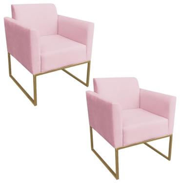 Imagem de Kit 2 Poltronas Maressa S19 Rosa Bebê