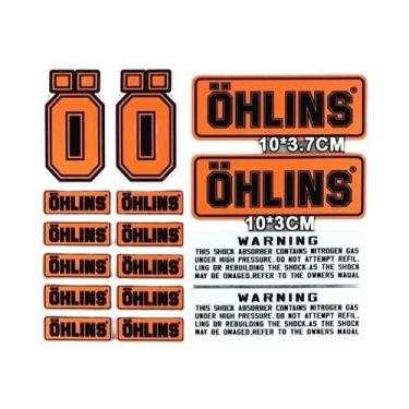 Imagem de Adesivo Refletivo Para Suspensão De Motocicleta OHLINS, Adesivo À Prov