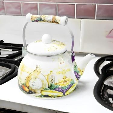 Imagem de Chaleira Esmaltada Vintage 2,5l à Indução Charm Italy