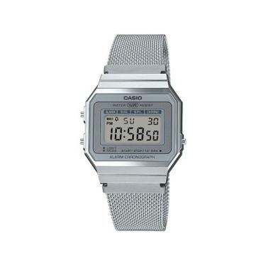 Imagem de Relógio casio feminino vintage prateado a700wm-7adf