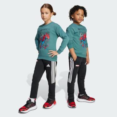 Imagem de Conjunto Infantil Adidas Spider Man Verde e Preto, 8 ANOS