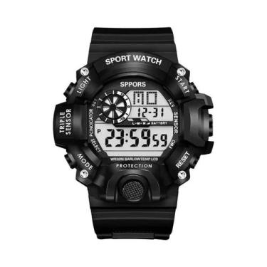 Imagem de Relógio Masculino Com Mostrador Grande Multifuncional Digital LED Com 