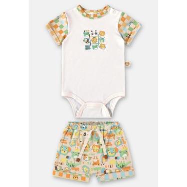 Imagem de Conjunto Comfy para Bebê Unissex com Body e Shorts Up Baby-Unissex