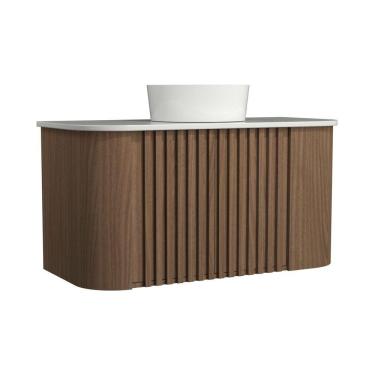 Imagem de Gabinete Suspenso Para Banheiro Luna 2p 100cm Jequitibá