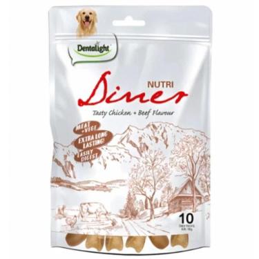 Imagem de Petisco Natural para Cães Nutri Diner Sabor Carne e Frango 180g - Dent
