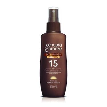 Imagem de Óleo Bronzeador Cenoura e Bronze FPS 15 - 110 ml Spray - Cenoura & Bro