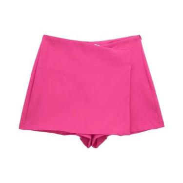 Imagem de Saias Shorts Assimétricas de Cintura Alta - Estilo Vintage Chic Willsh