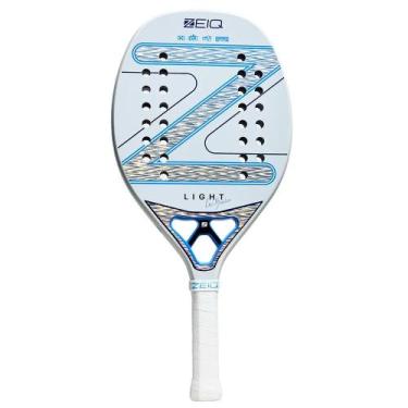 Imagem de Raquete de Beach Tennis Zeiq New Light Leo Branco 3k, Branco