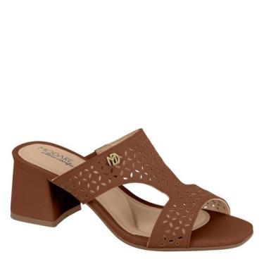 Imagem de Sandália Feminina Modare Conforto Salto Baixo Grosso 7172126, Avelã, 3