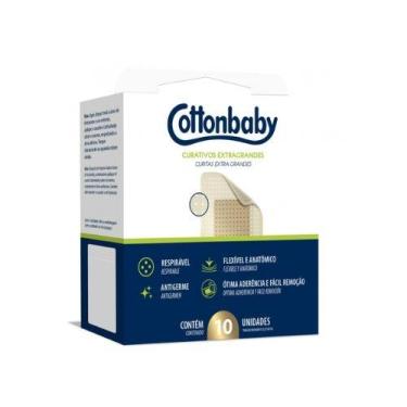 Imagem de Curativo adulto cottonbaby extra grande com 10 - Cotton Baby