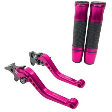 Imagem de Kit Manete Manopla Esportivo Yes Intruder 125 Dafra Riva - Stark Race,