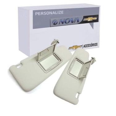 Imagem de Par De Parasol Com Espelhos Acessorios Onix prisma Kit307 - Acessorios