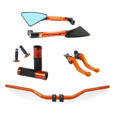 Imagem de Manete Manopla Peso Retrovisor Guidão Xtz 250 Motard X - Stark Race, L