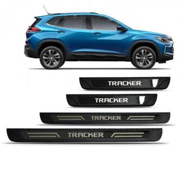 Imagem de Jogo 4 Soleira Porta Black Titanium Winnparts Tracker 2020 A 2022 Pi01