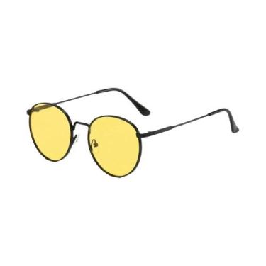 Imagem de Óculos De Sol Redondos Vintage Com Proteção UV, Armação De Metal Para 