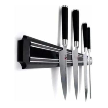 Imagem de Barra Magnética 33cm Suporte Facas Talheres Imã Aço inox Western BM-33
