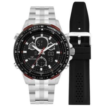 Imagem de Relógio Technos Masculino Ts Digitech Prata - BJ4130AD/T1P-Masculino