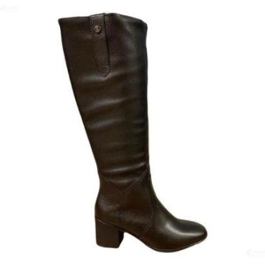 Imagem de Bota Bottero 347806 Moda Salto Medio Cano Longo Em Couro-Feminino