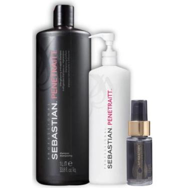 Imagem de Kit Penetraitt Sh 1000ml + Masc 500ml + Dark Óleo 30ml - Sebastian Pro