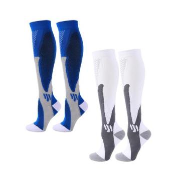 Imagem de Kit 2 Pares Meia De Compressão Estimula Circulação Sport - Ottosports,