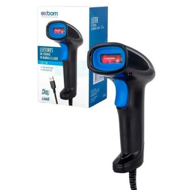 Imagem de Leitor de código de barras 1d usb com fio exbom lcb-150