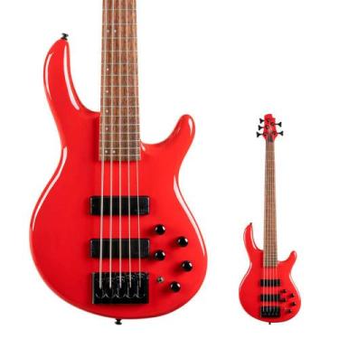 Imagem de Baixo 5 Cordas Ativo Bartolini Cort C5 Deluxe CRD Red