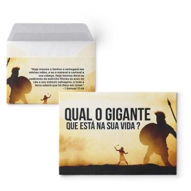 Imagem de Envelope Colado Qual Gigante Está em Sua Vida  100 Unidades - no-brand