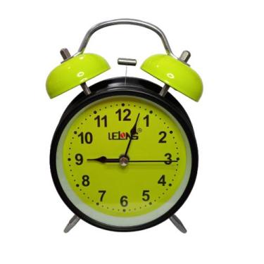 Imagem de Relógio Despertador Retro Com Alarme De Sinos A Pilhas - Lelong