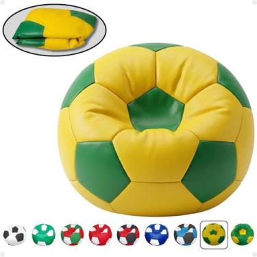 Imagem de Puff Bola Futebol Decorativo Infantil Adulto Sem Enchimento - - Phoeni
