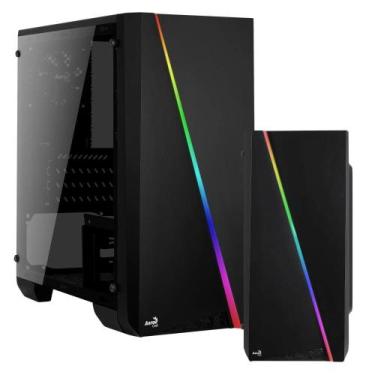 Imagem de Gabinete Gamer Mini Cylon Aerocool Mid Tower Suporta 3 Ventoinhas  Pai