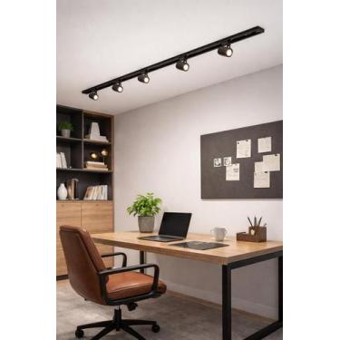 Imagem de Kit Trilho Eletrificado 1,5m 5 Spot Led 7w 400lm - Bela Home Iluminaçã