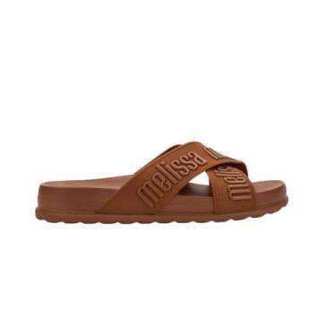 Imagem de CHINELO MELISSA COZY SLIDE M LOVER II AD 36118 Cor:Marrom EscuroTamanh