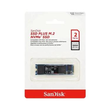 Imagem de Ssd Sandisk Plus 2tb M.2 2280 Nvme Leitura E Gravação 3200mb/s - 2500m